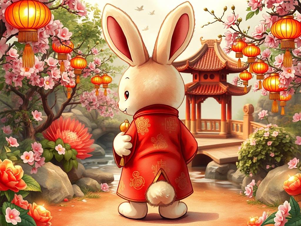 兔的招财微信头像