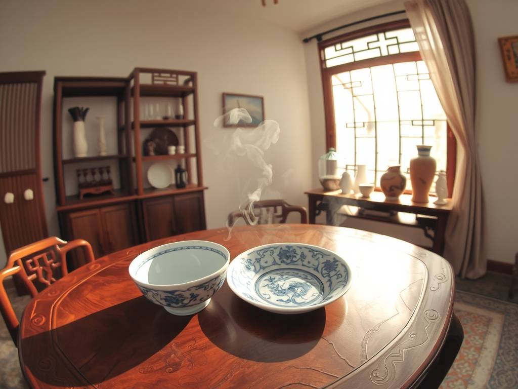 碗盘家居风水布局图