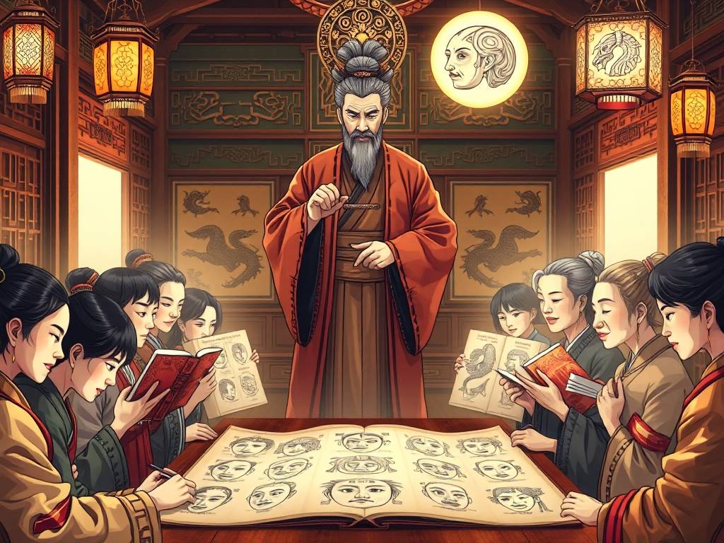 中医面相图十二宫图解释大全