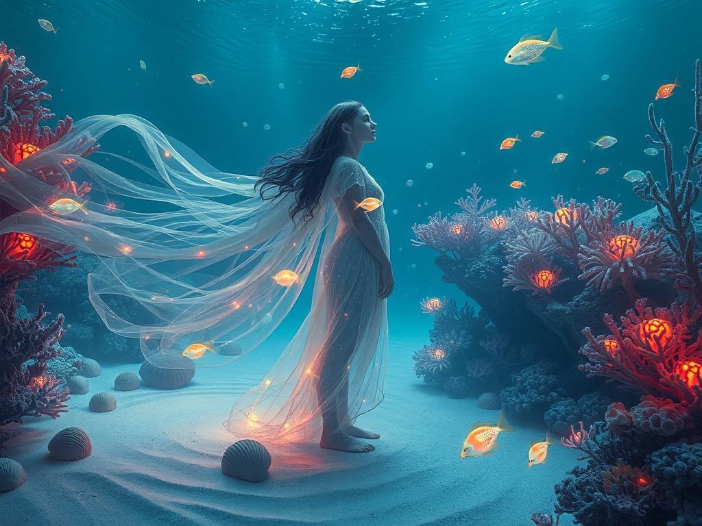 梦见我生活在海底世界里