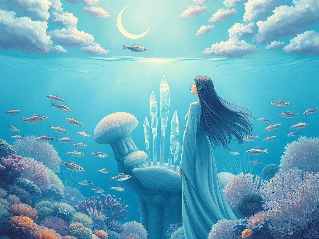 梦见我生活在海底世界里