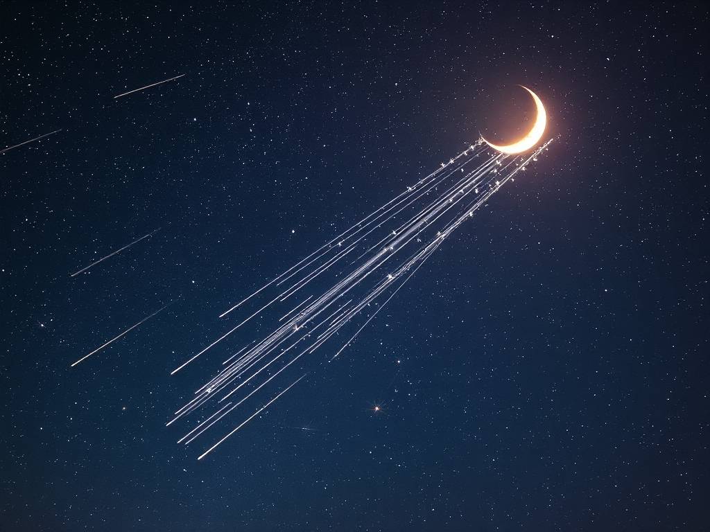 巨蟹座流星雨真实图片