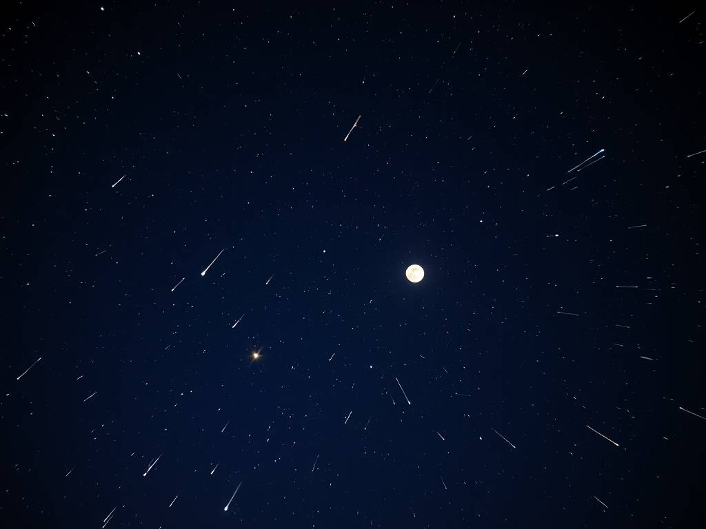 巨蟹座流星雨真实图片