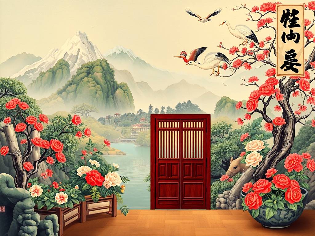 玄关画挂什么图最好最旺入门玄关画