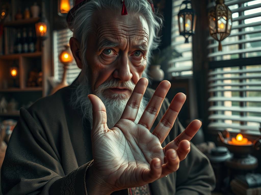 算命老头看了看我的手相