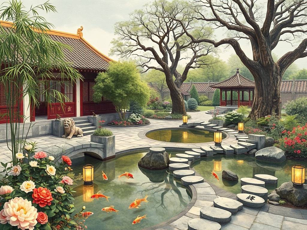 中式庭院风水大全图片