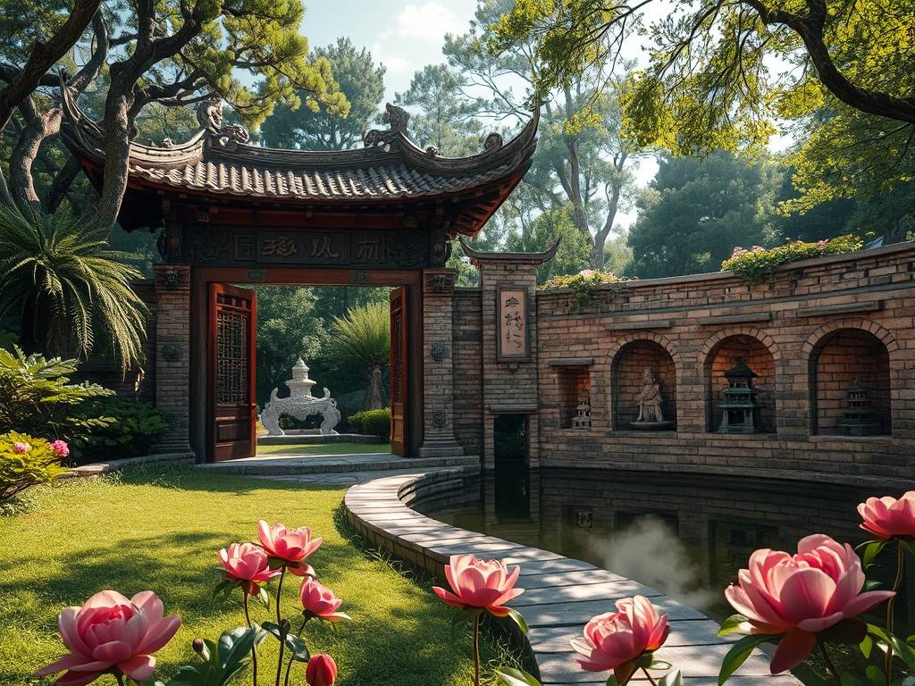 大门风水墙效果图大全