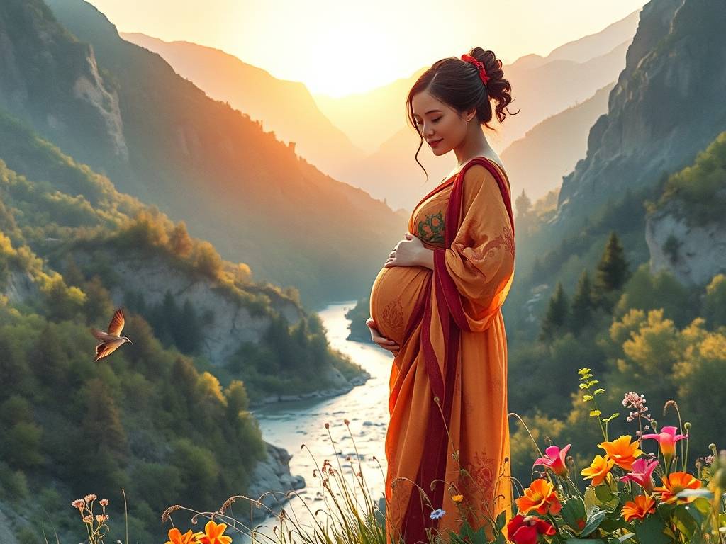 孕妇梦见山水自然美景很美