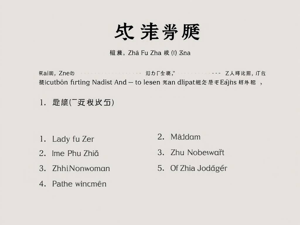 关于翟夫人英文怎么起名																			的信息