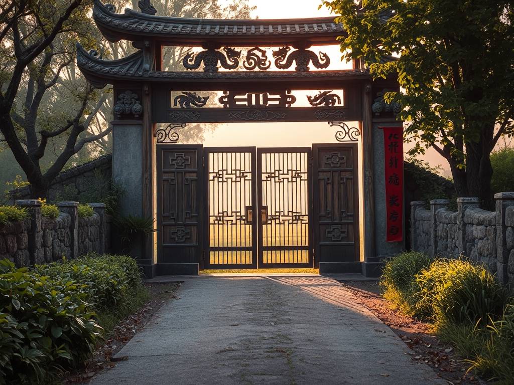 大门风水(农村围墙大门风水)