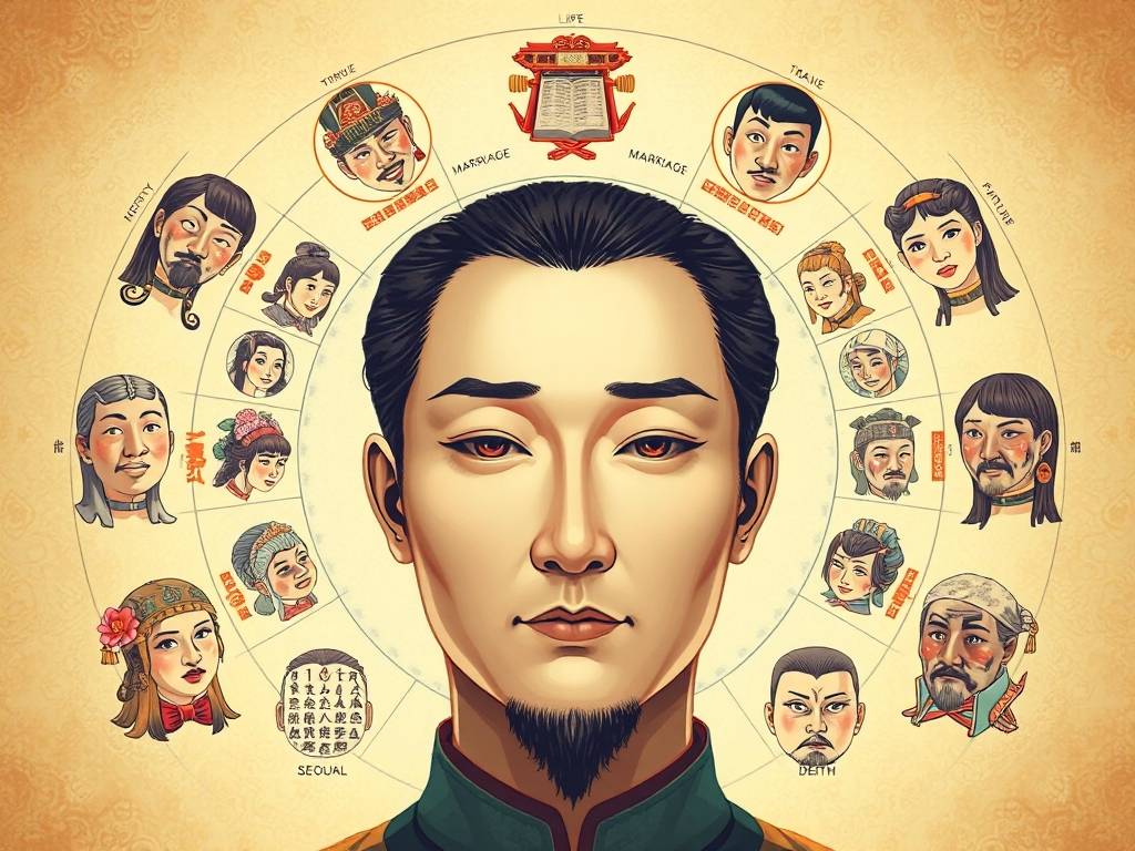 面相十二宫(面相十二宫位)