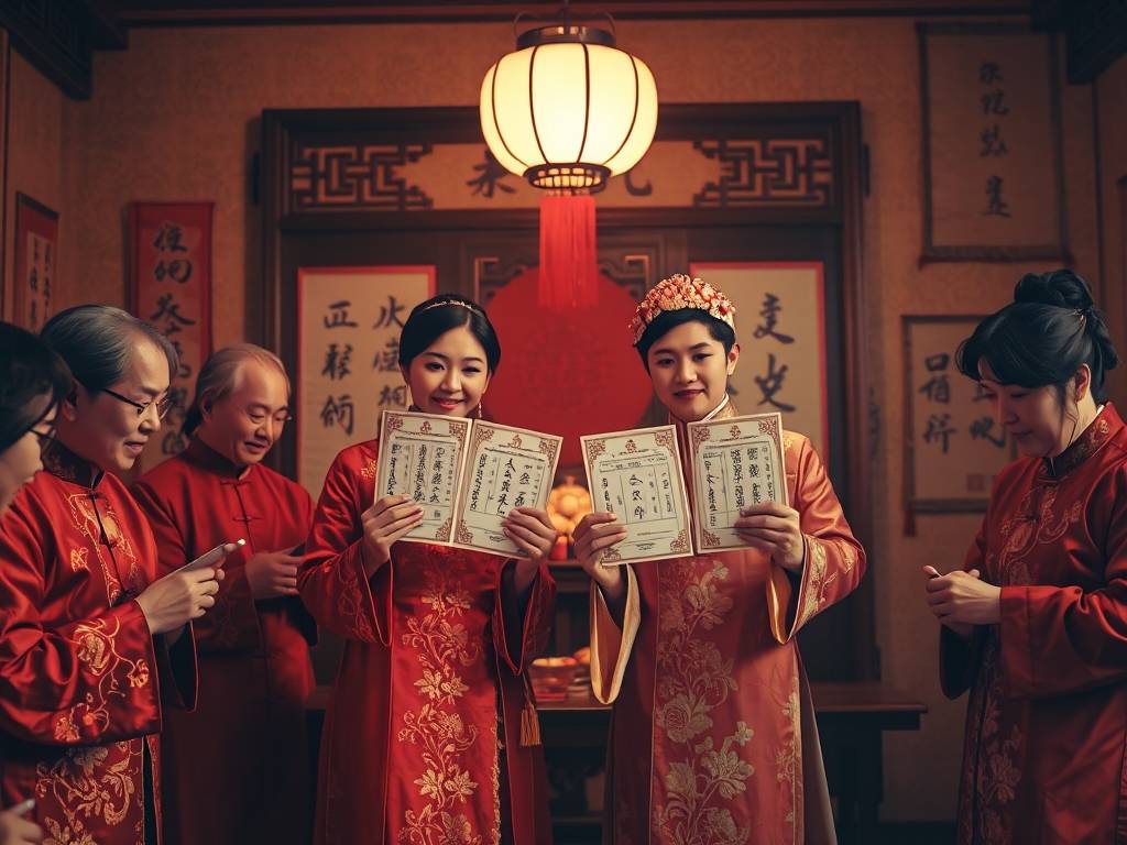 八字合婚图片