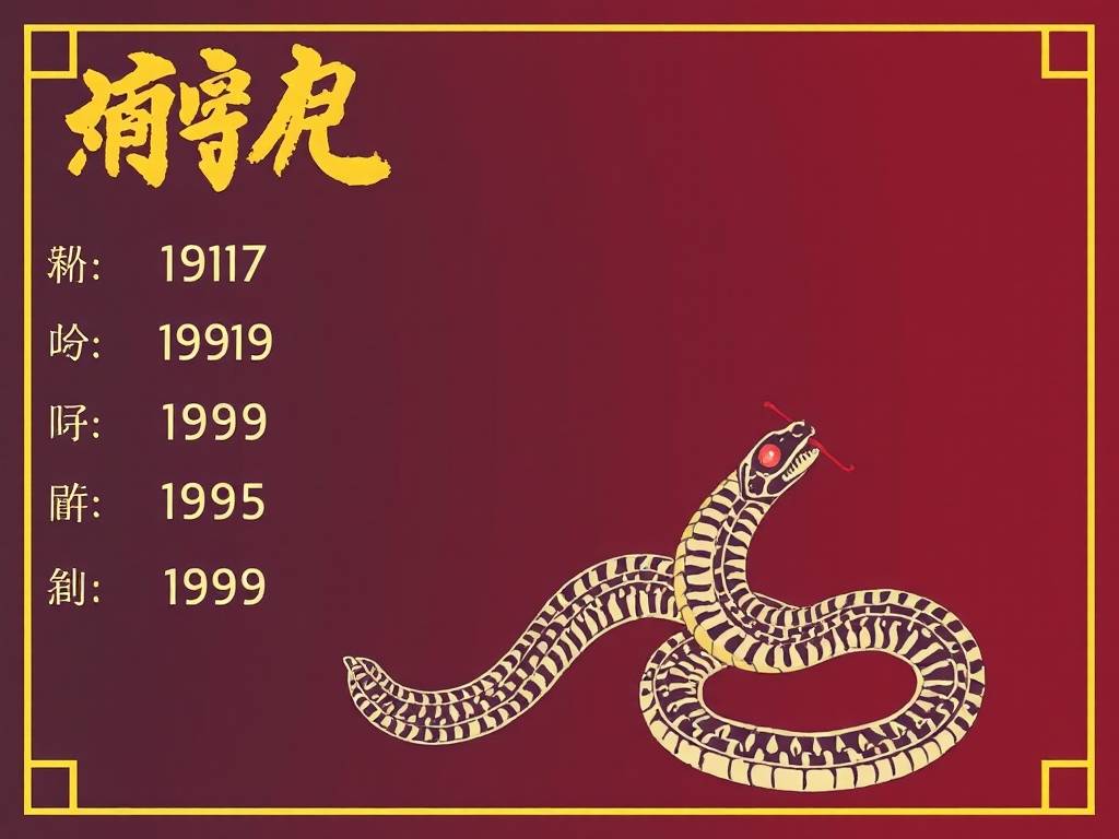 属蛇(属蛇是哪年出生的)