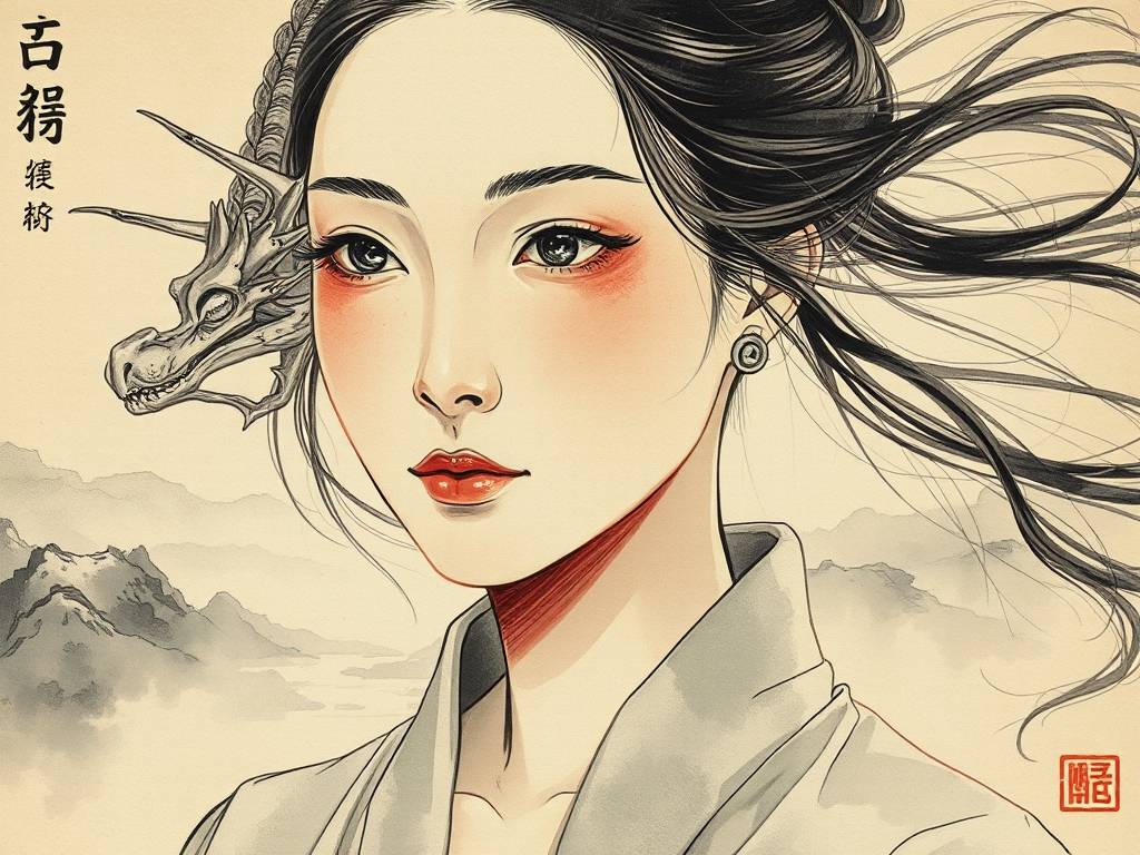 女人龙角骨面相图解