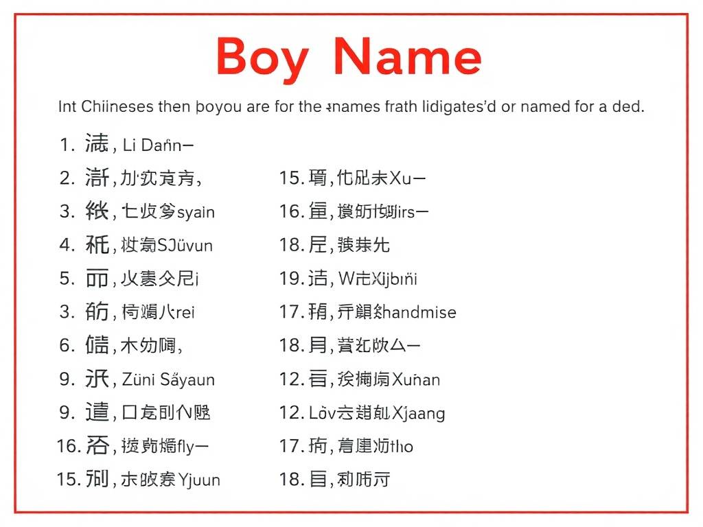 宝宝起名字大全男孩
