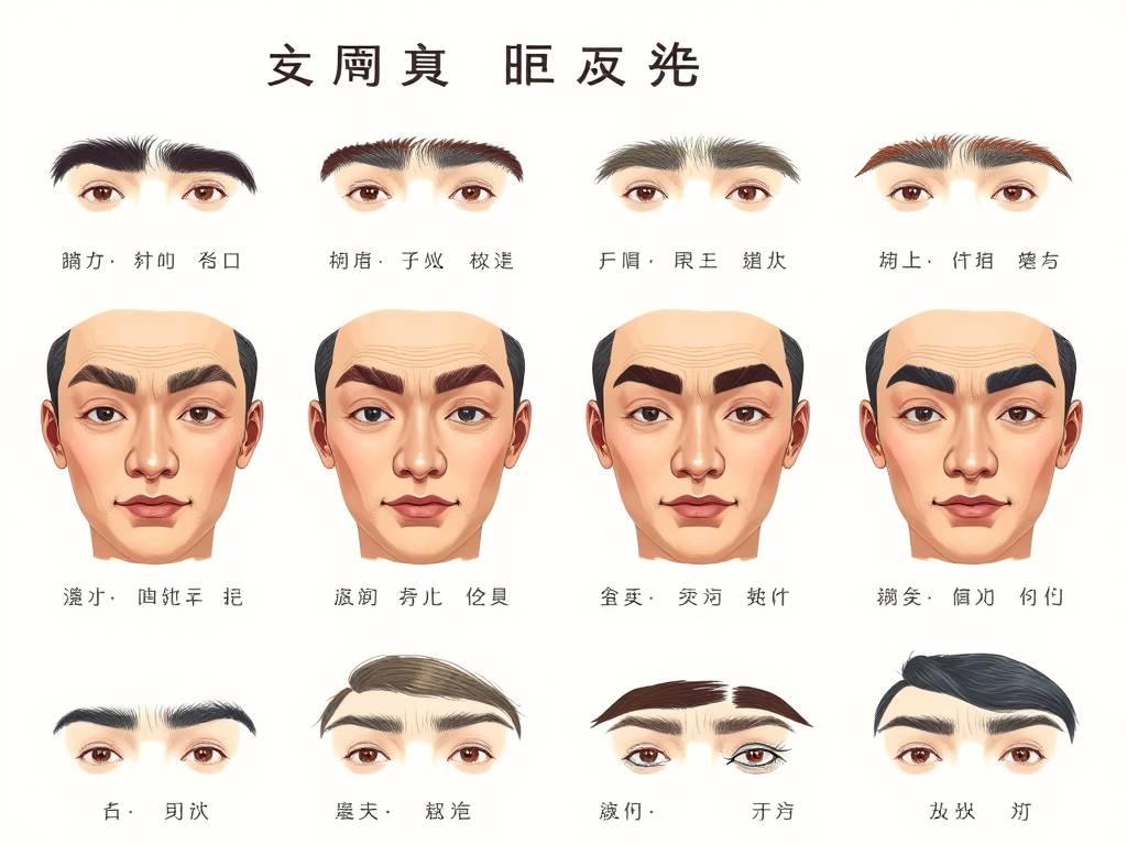 男人(rén)眉毛种类图解大全