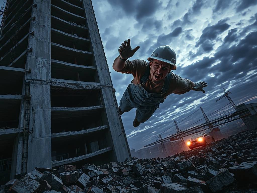 梦见建筑工人从高处摔下来