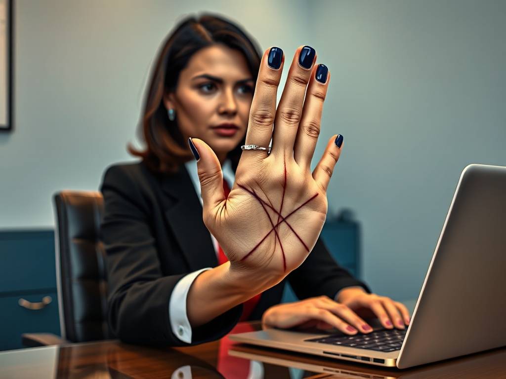 女人左手三奇纹手相 事业蒸蒸日上处理事务果断