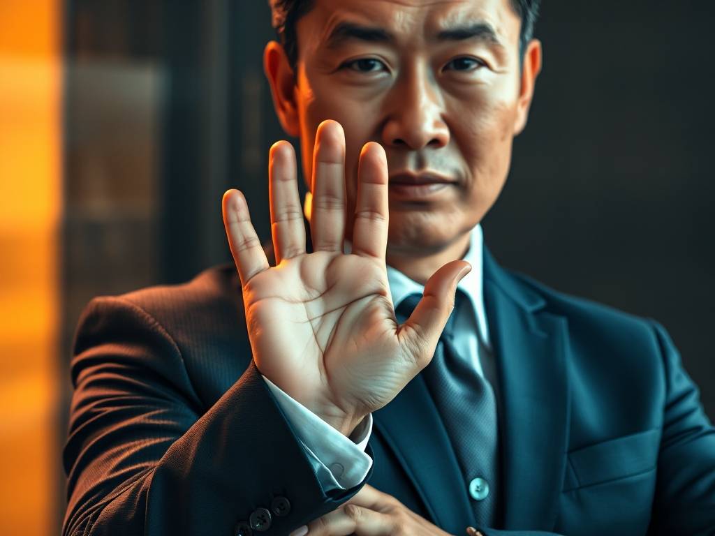 有四条手纹线的人图片 理财力强事事顺心如意