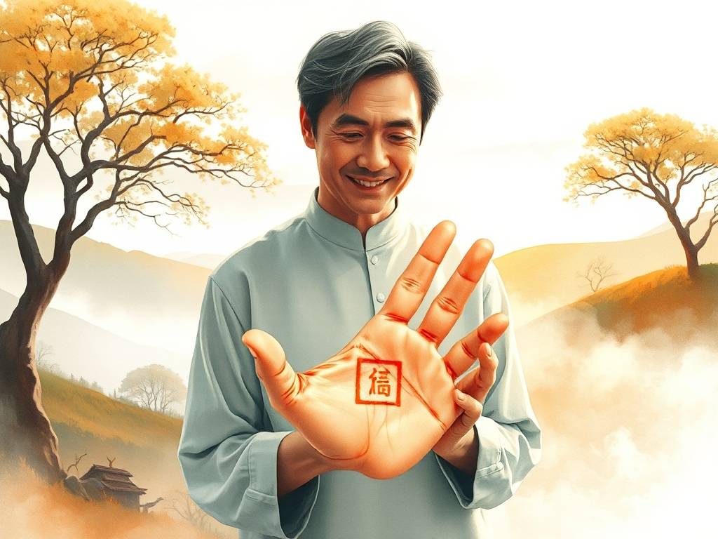 手心纹路有田字 一生无须奔波操劳