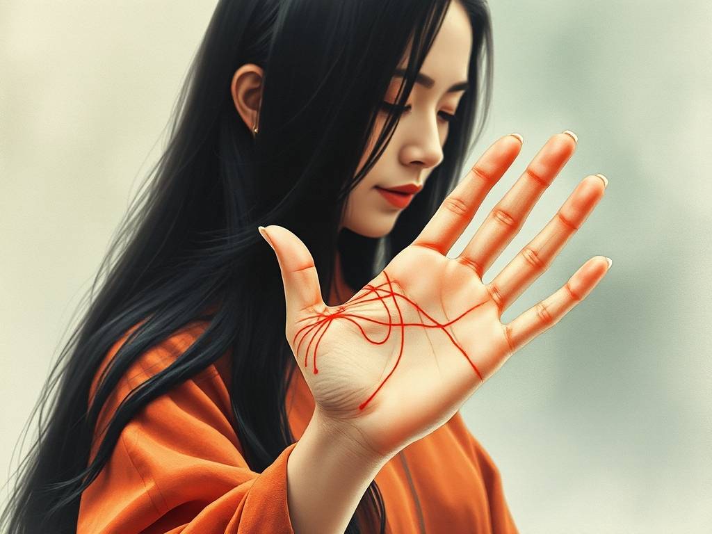 女人手相分析(xī)图 手中的五条纹路该如何解析(xī)