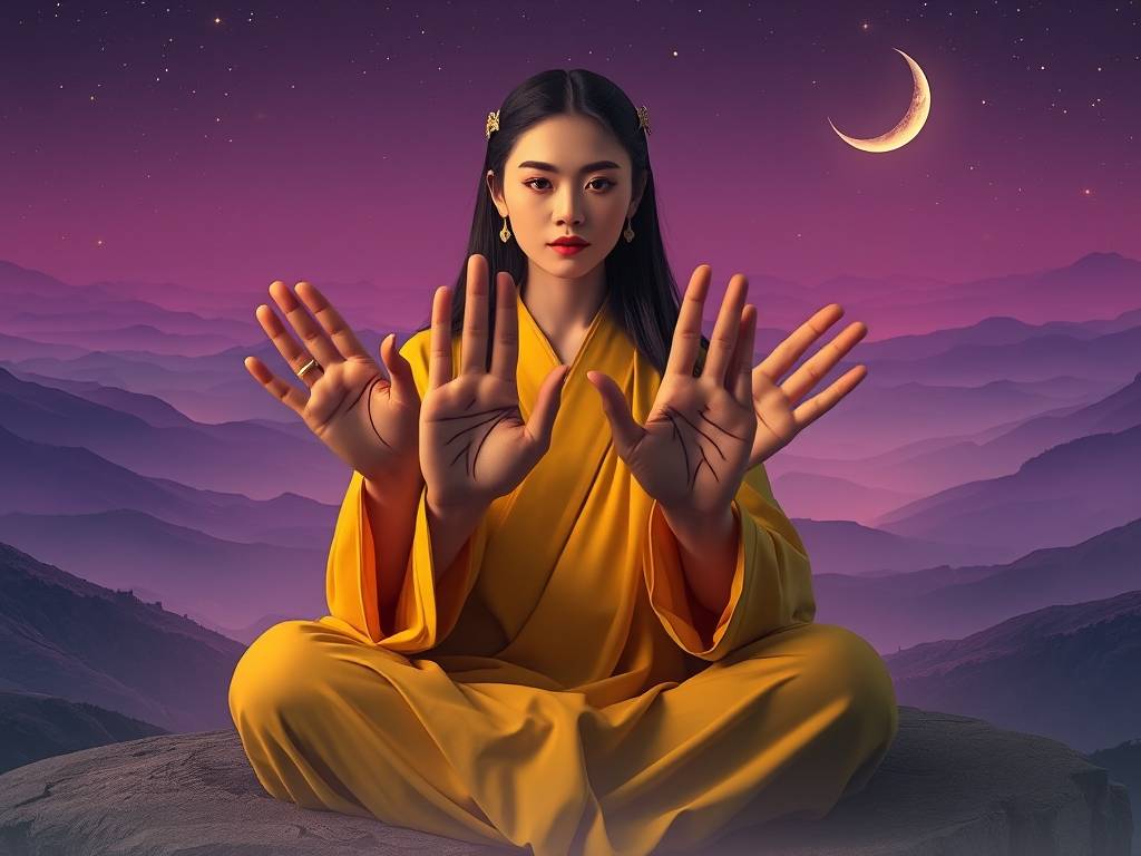 非常罕见的十大吉祥终极手相 双重智慧线极好