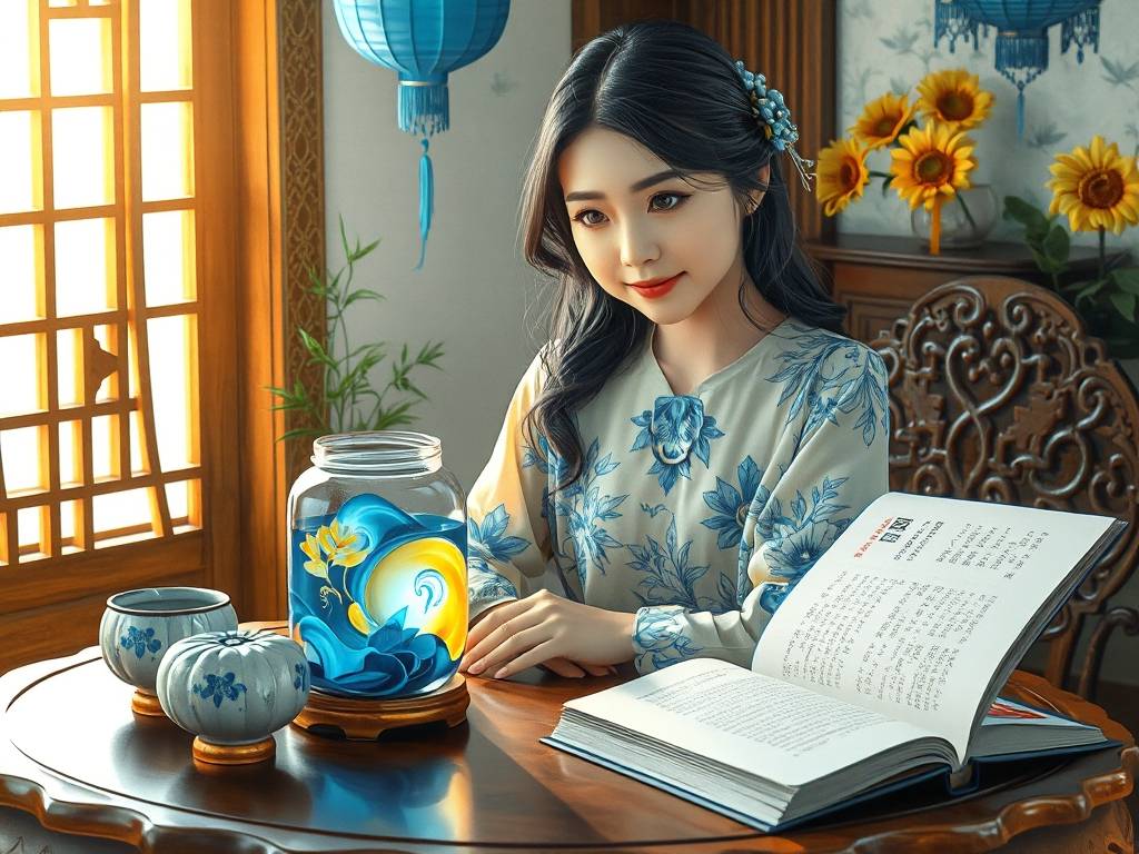 蓝黄性格色彩分析女生