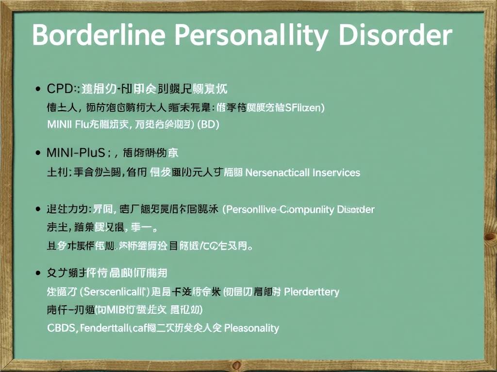 边缘性人格障碍测试量表