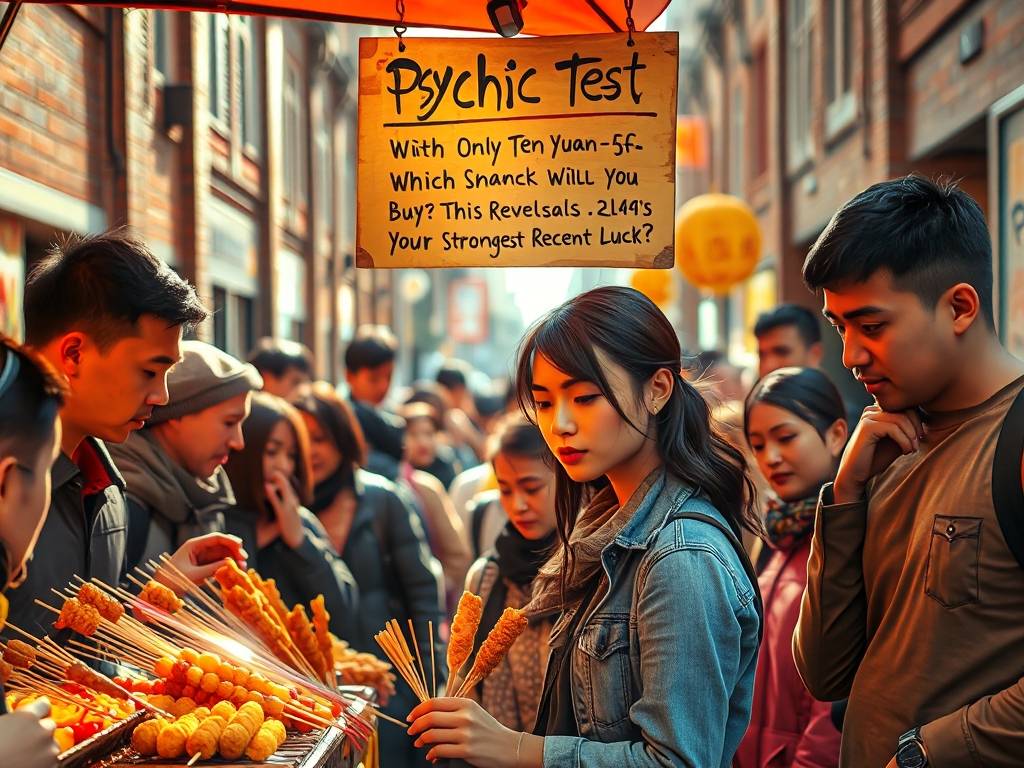 心理测试：只有十元，你会买哪份小吃？测你最近哪方面运势最强