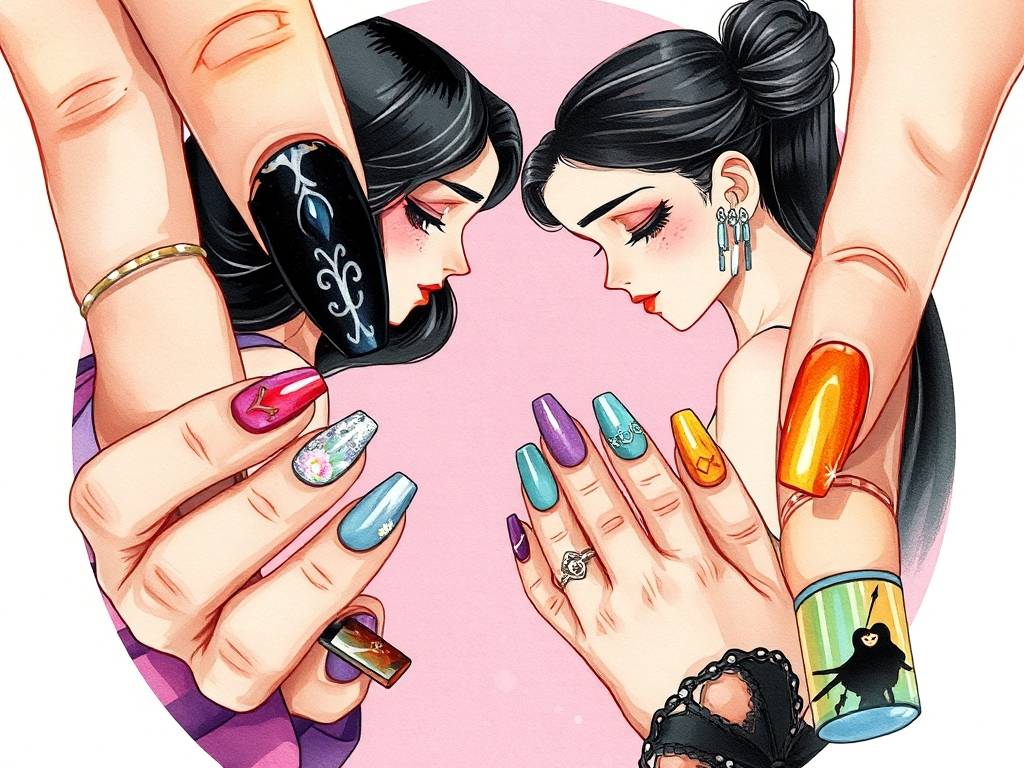 心理测试：4种美甲，你最爱哪个？测你是心机女还是傻白甜！