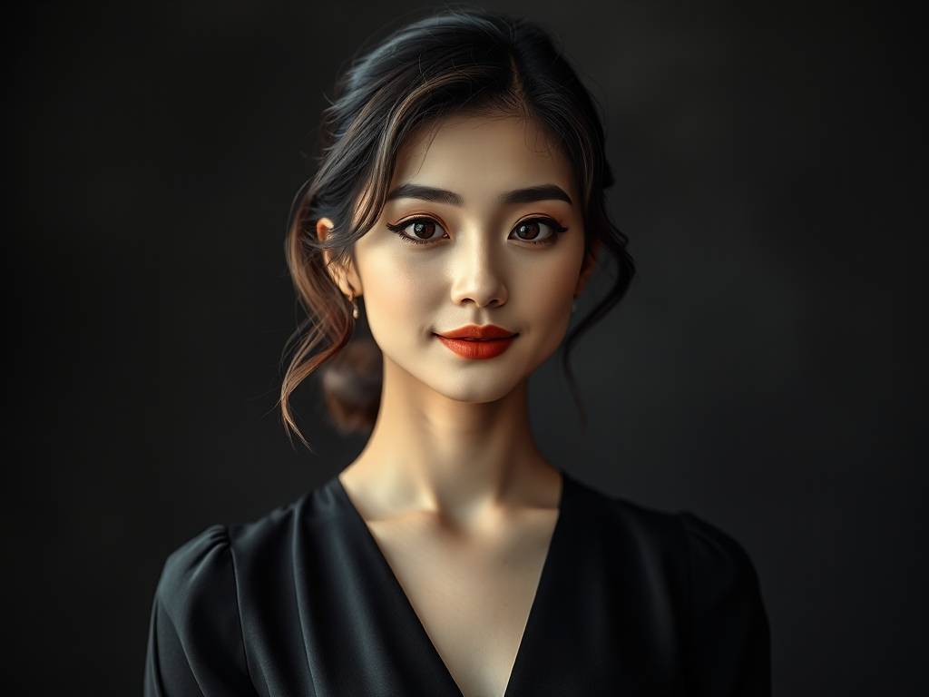陈都灵的赫本眉上刘海造型出图