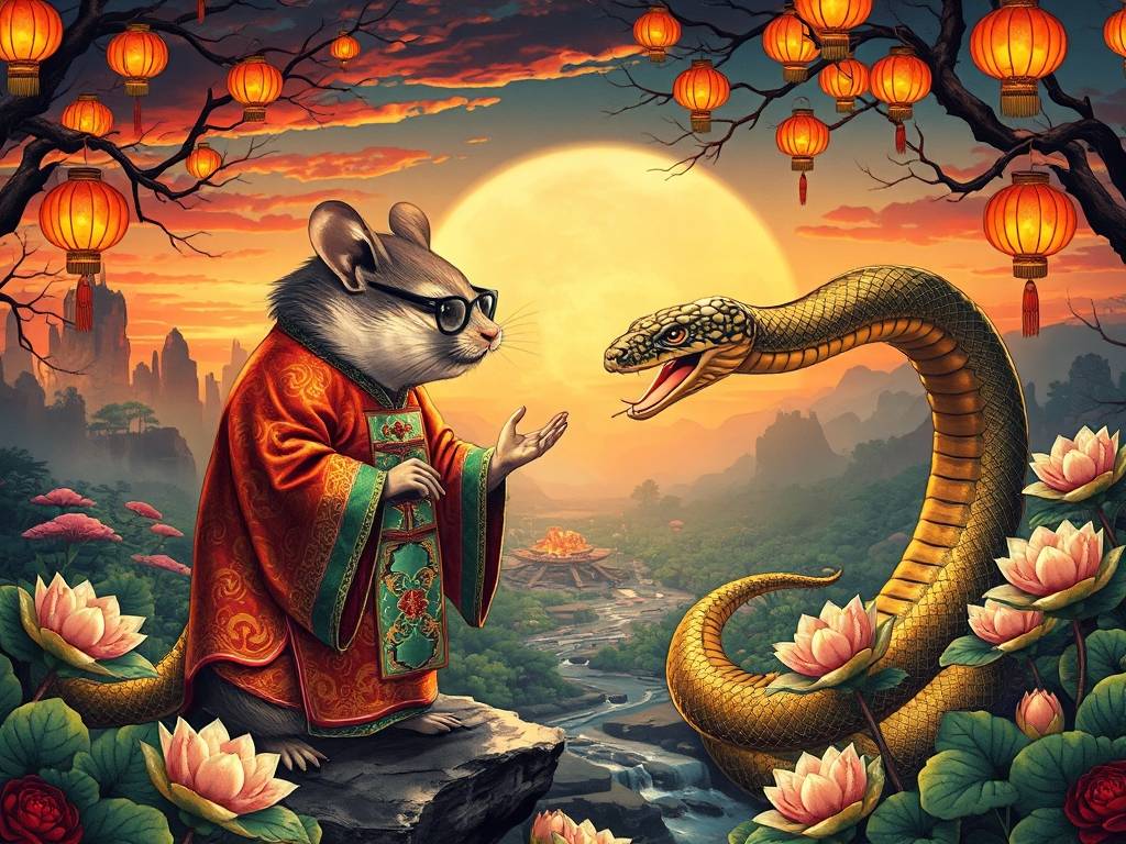 子鼠撞蛇火