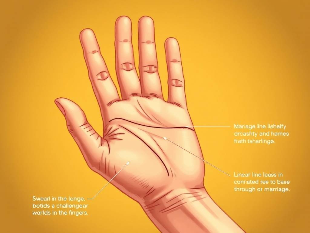 手相婚(hūn)姻线图解(七)：婚(hūn)姻不合的手相图