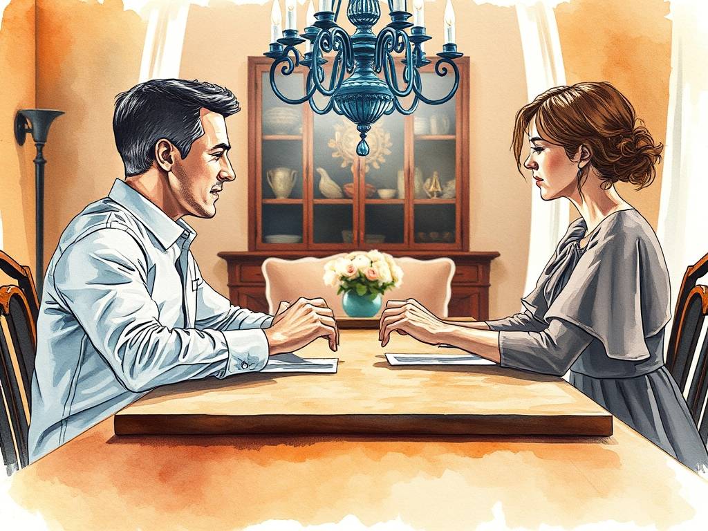 婚姻线下垂到感情线的人，夫妻之间往往不太和(hé)睦