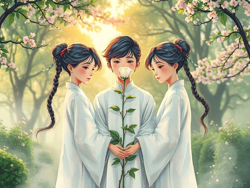 三(sān)个旋的男孩
