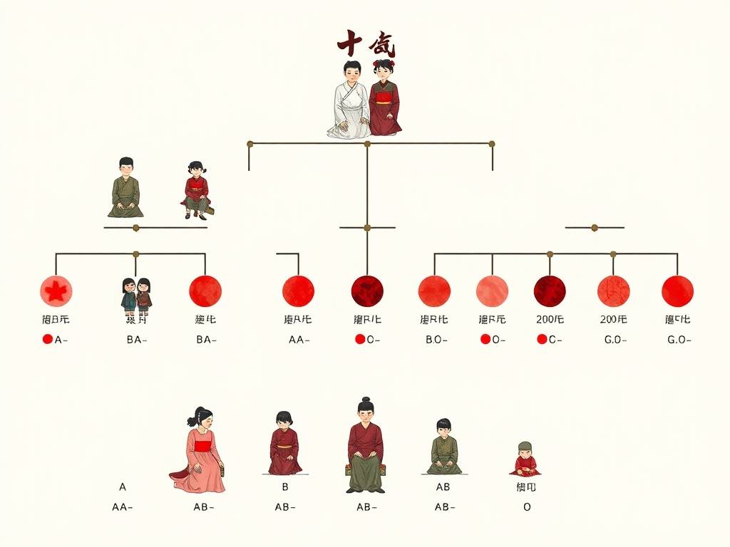 血型父母和孩子血型表