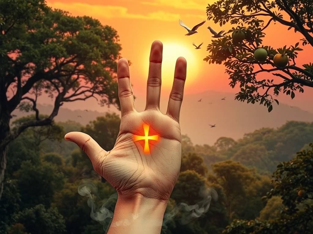 手掌十字纹 财运丰收天生自由