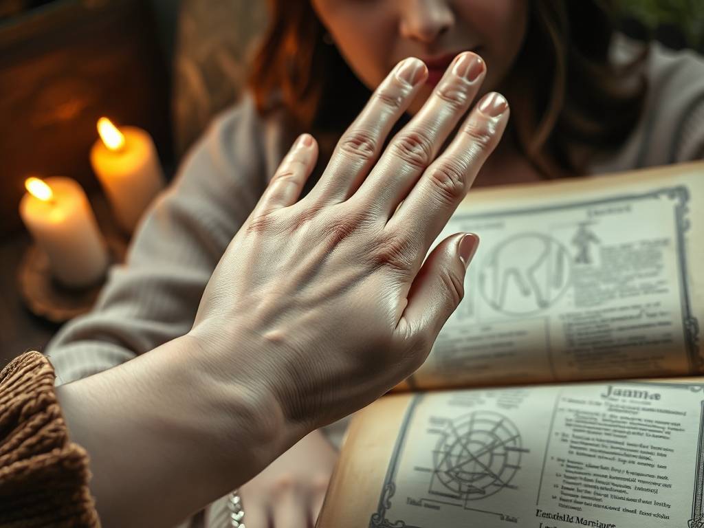 二婚线女人的手相图解 经历丰富易陷入感情旋涡
