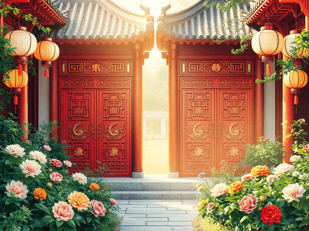 装修风水门对门