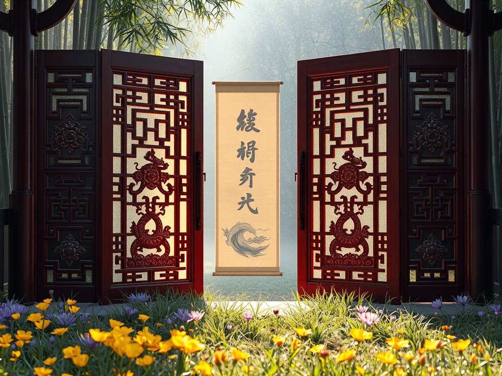 装修风水门对门