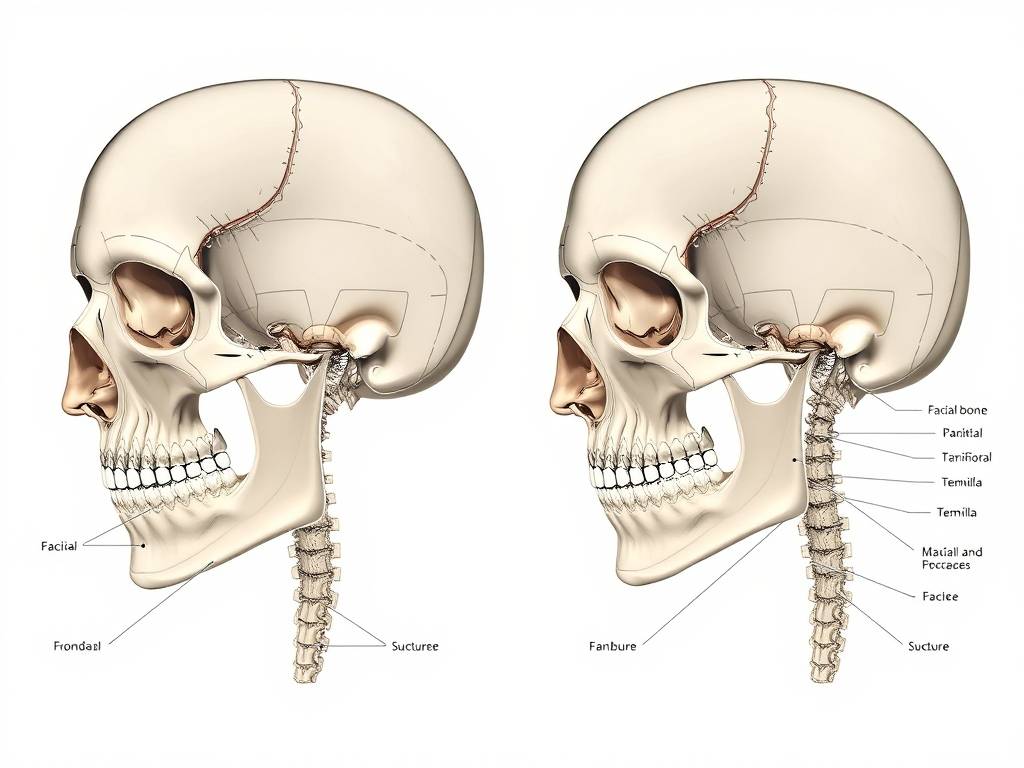 骨相学图解大全之左右撒插骨