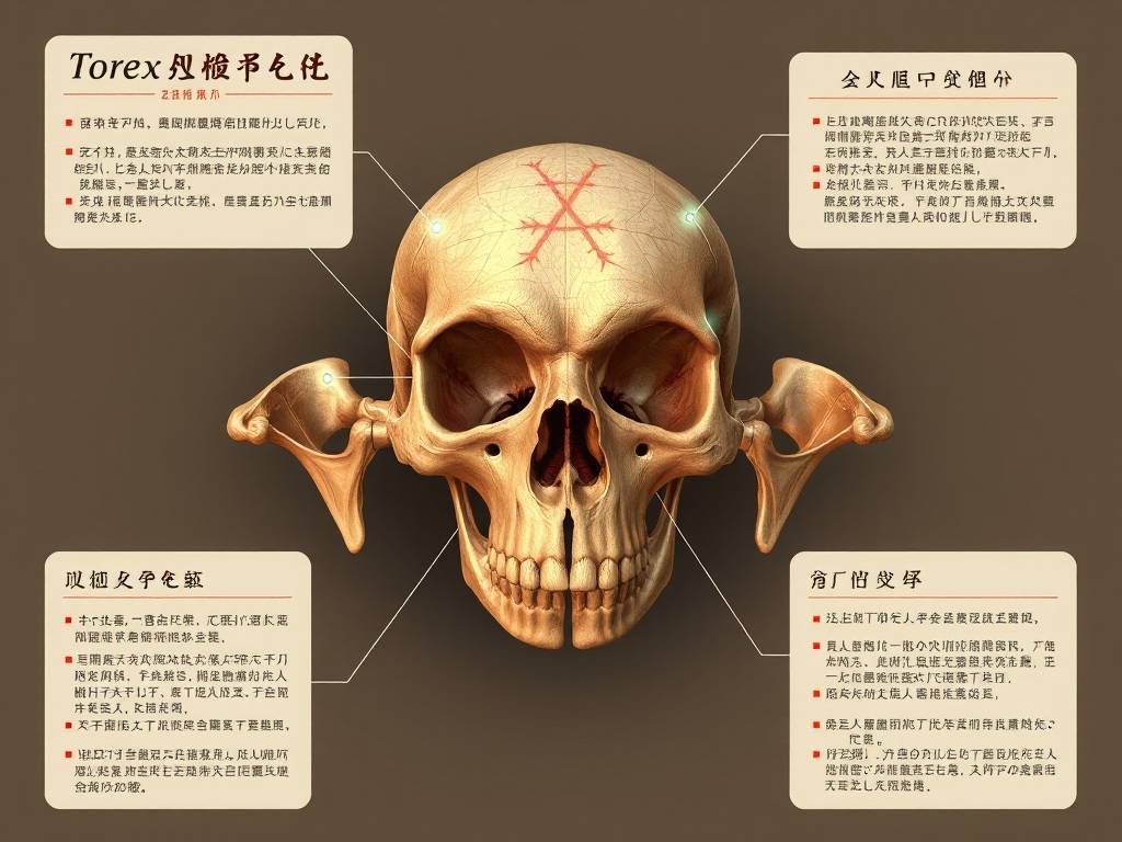 骨相学图解大全之金锁十字骨