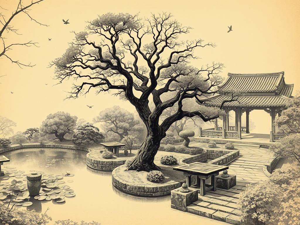 有刺枸骨树庭院风水