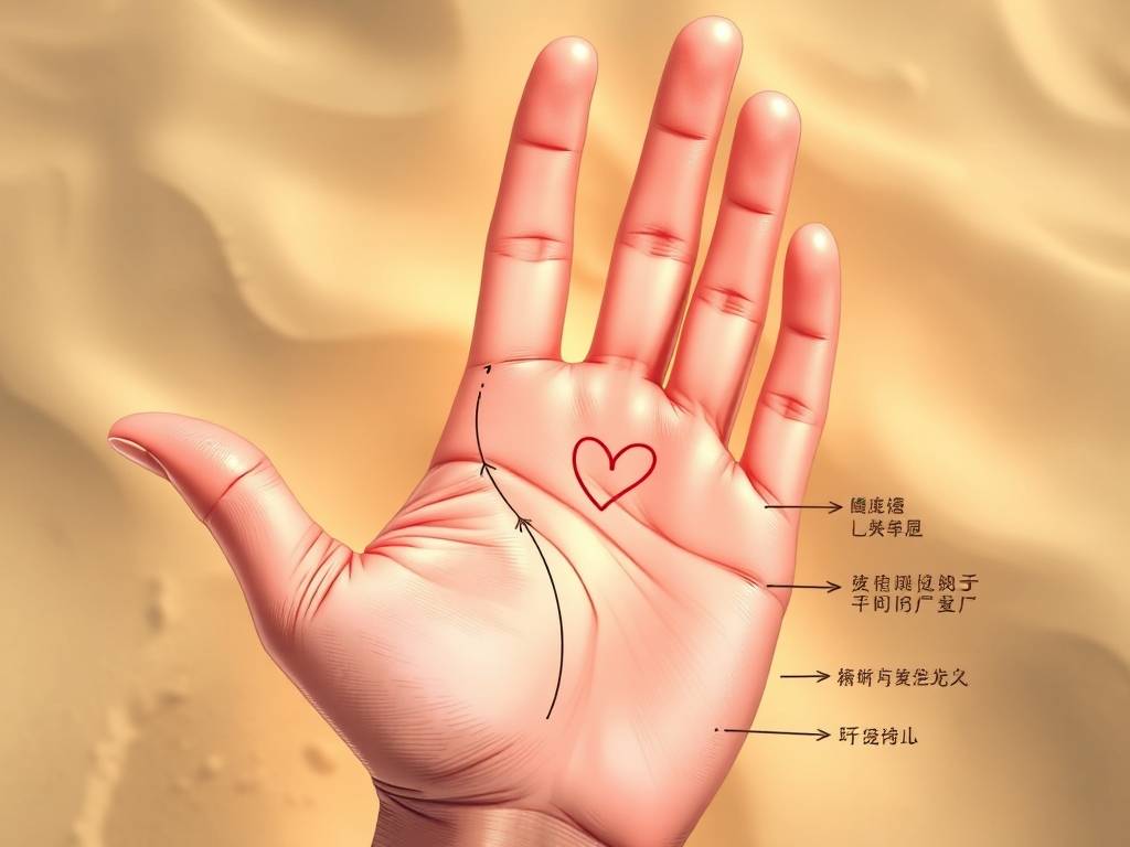 手相图解：感情线