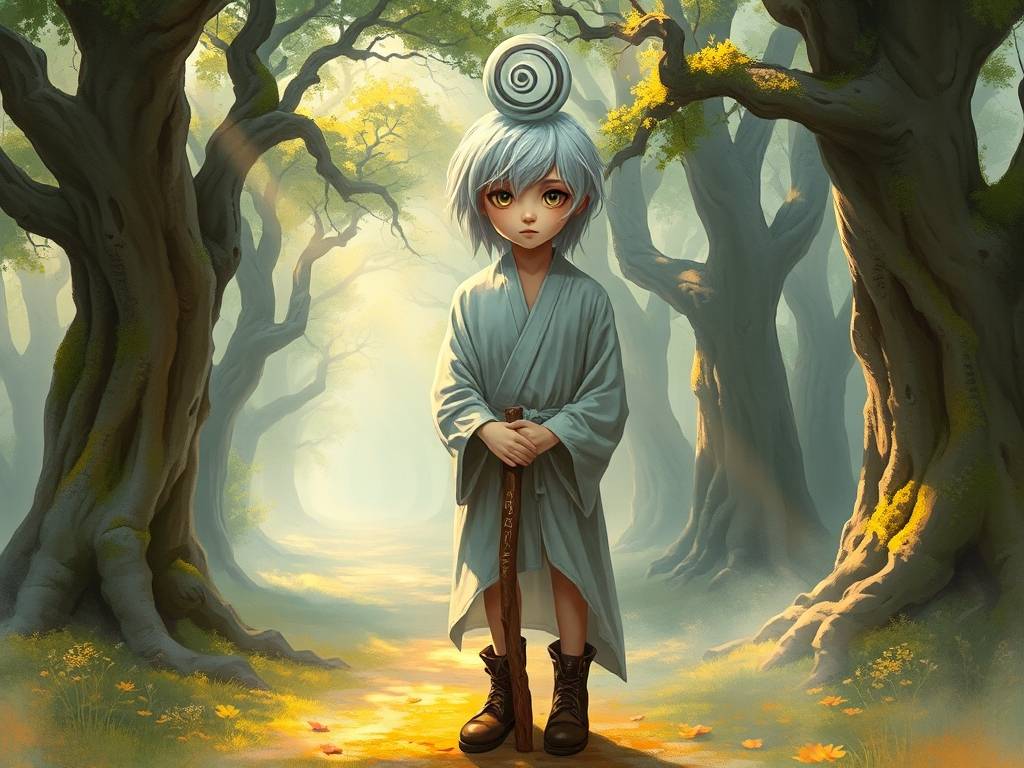 头顶有两个旋的男孩