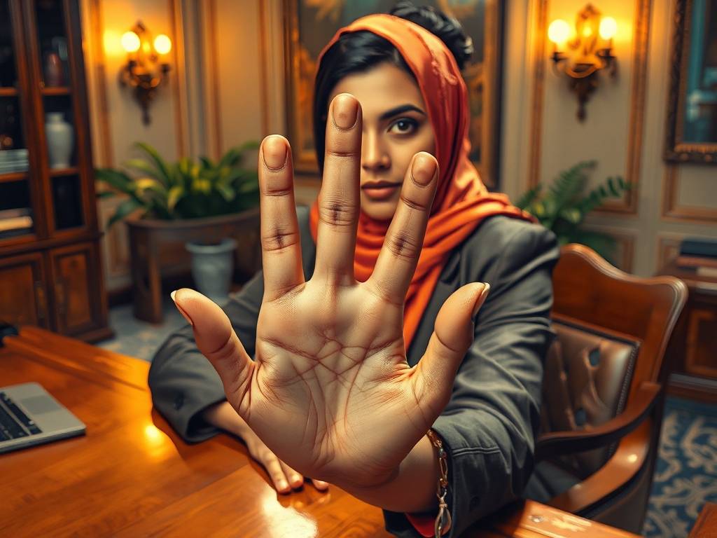女人左手三奇纹手相 事业蒸蒸日上处理事务果断