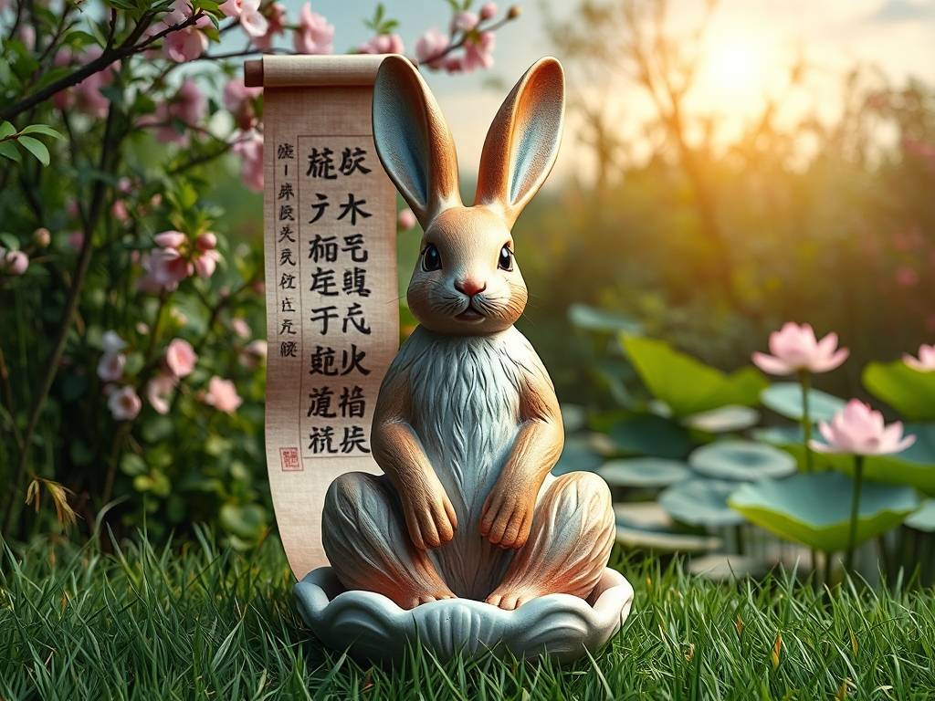 兔子摆件风水