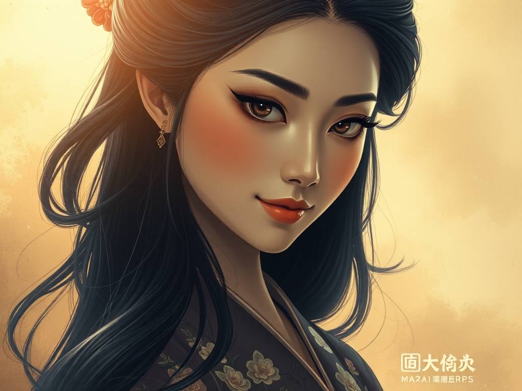 有福氣(qì)的面相女 眉毛细长头发浓密