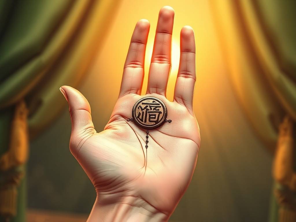 有官印的手相图解 一生幸运官星助力