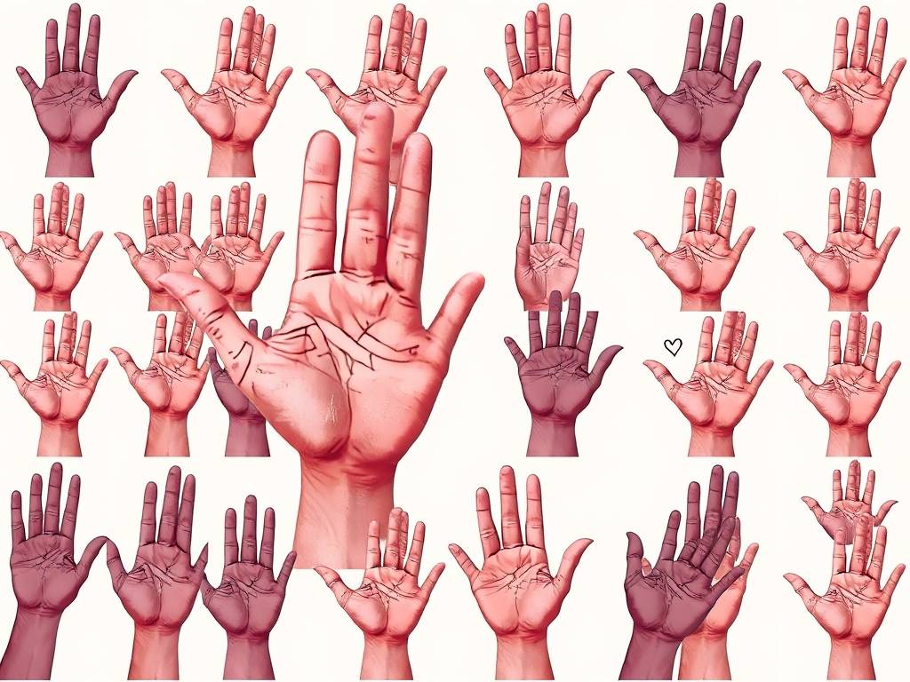 男人左手感情线分叉20种图解 感情生活千姿百态恋情多
